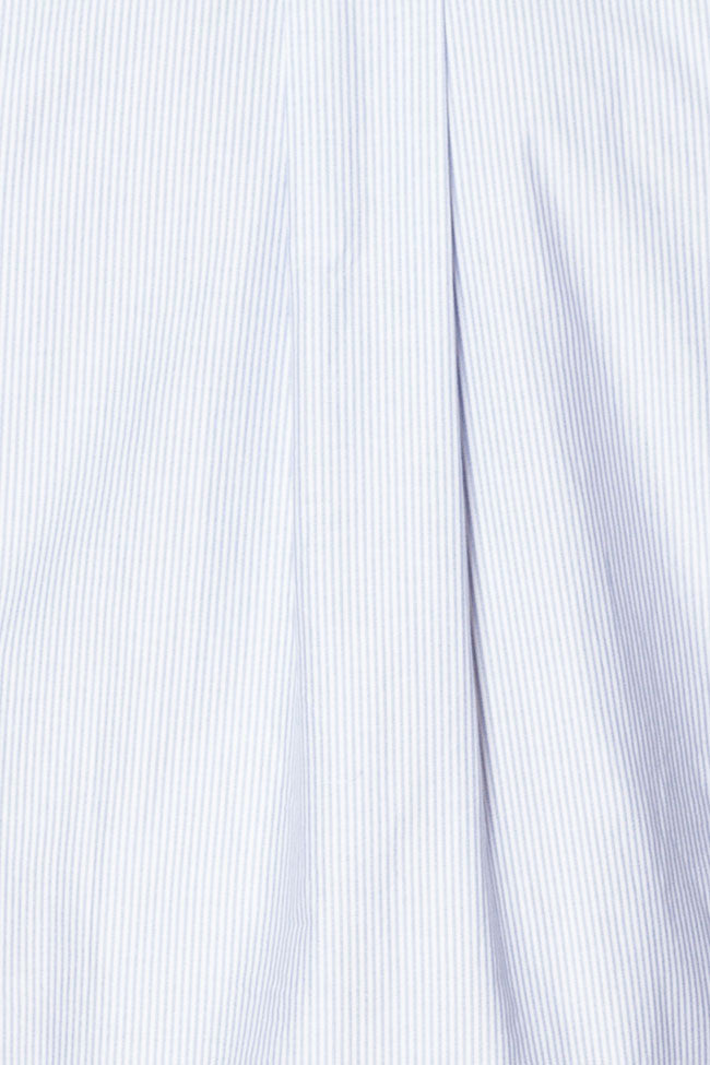blue oxford stripe cotton fabric by the Sleep Shirt