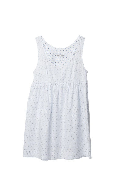 Pocket Nightie Blue Saturn Dot
