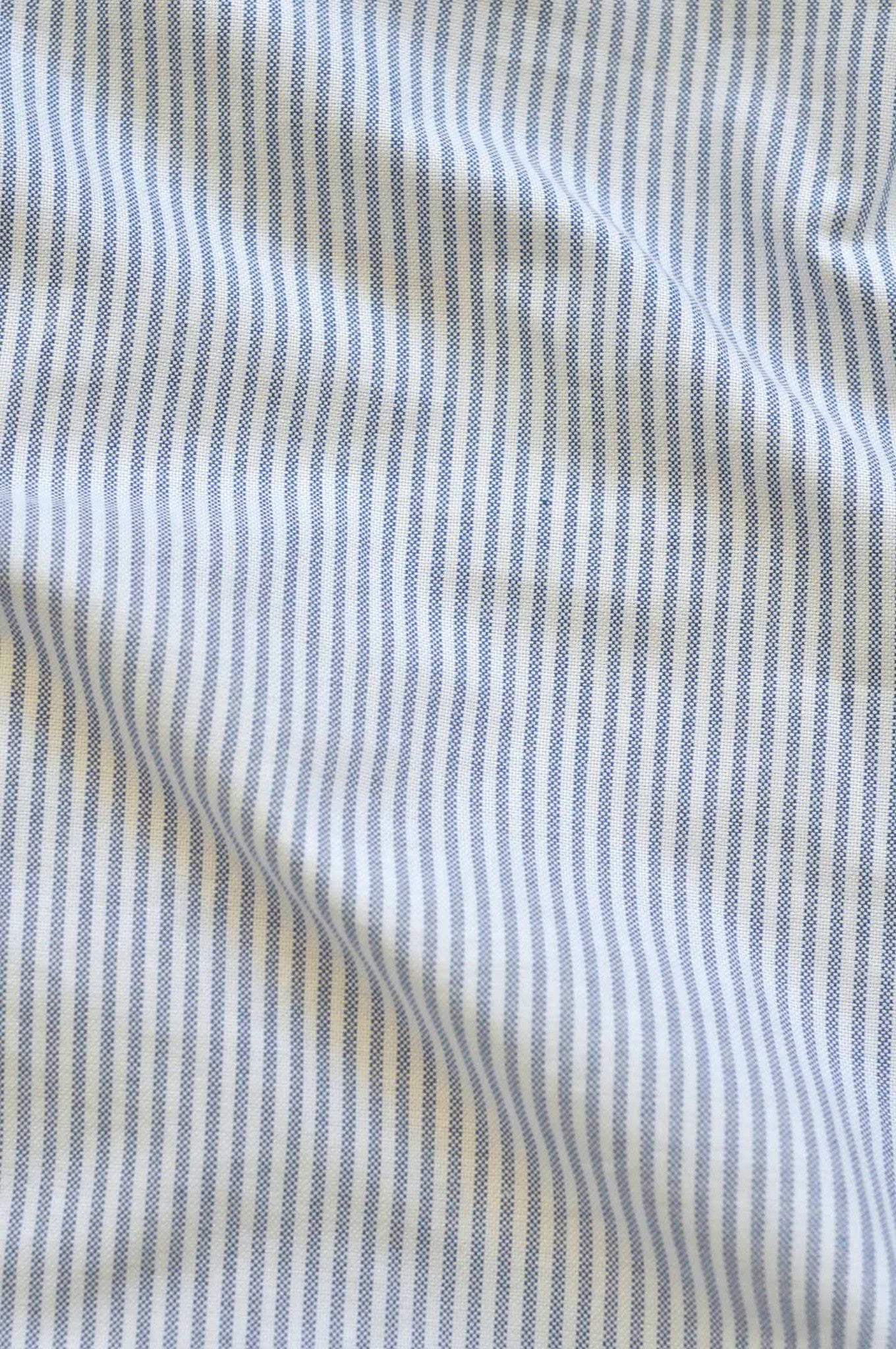 Button Down Top Blue Oxford Stripe