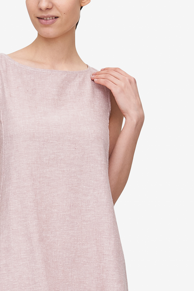 Belted Dress Blush Linen