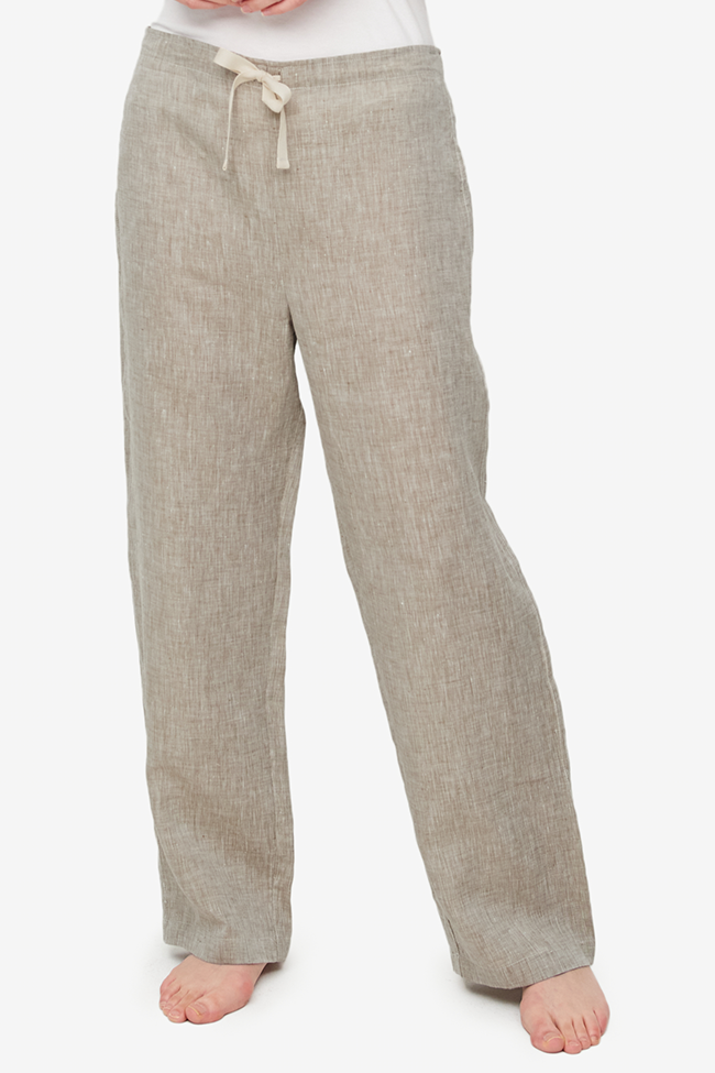 Lounge Pant Brown Linen