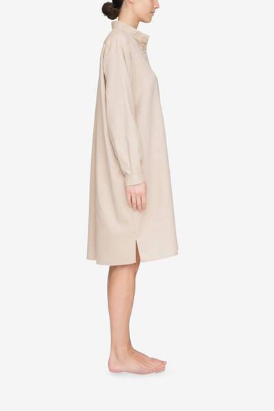 Long Sleep Shirt Camel Twill