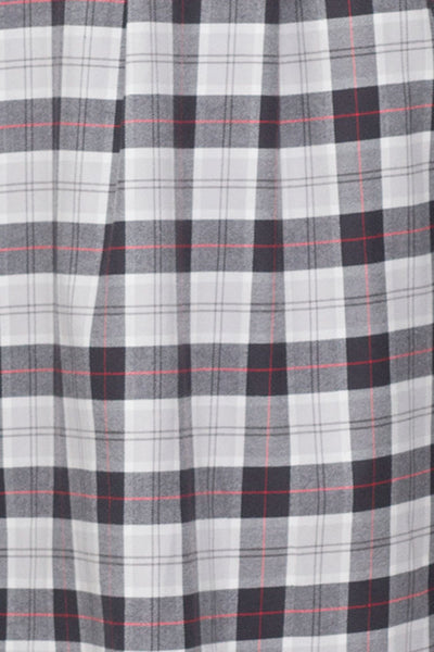 Short Sleep Shirt Grey Carnaby Plaid