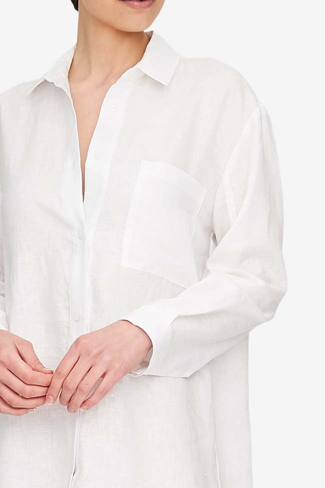 Classic Shirt White Linen