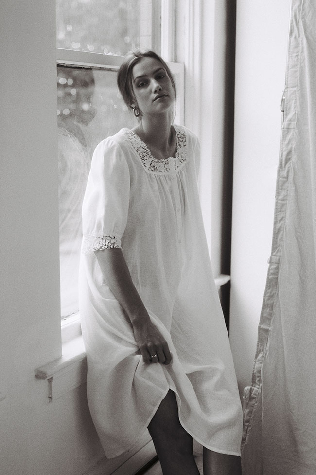 White linen nightie online