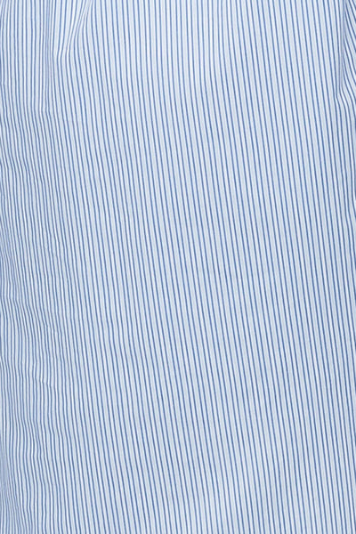 Slip On Sleep Shirt Cook's Blue Stripe PLUS