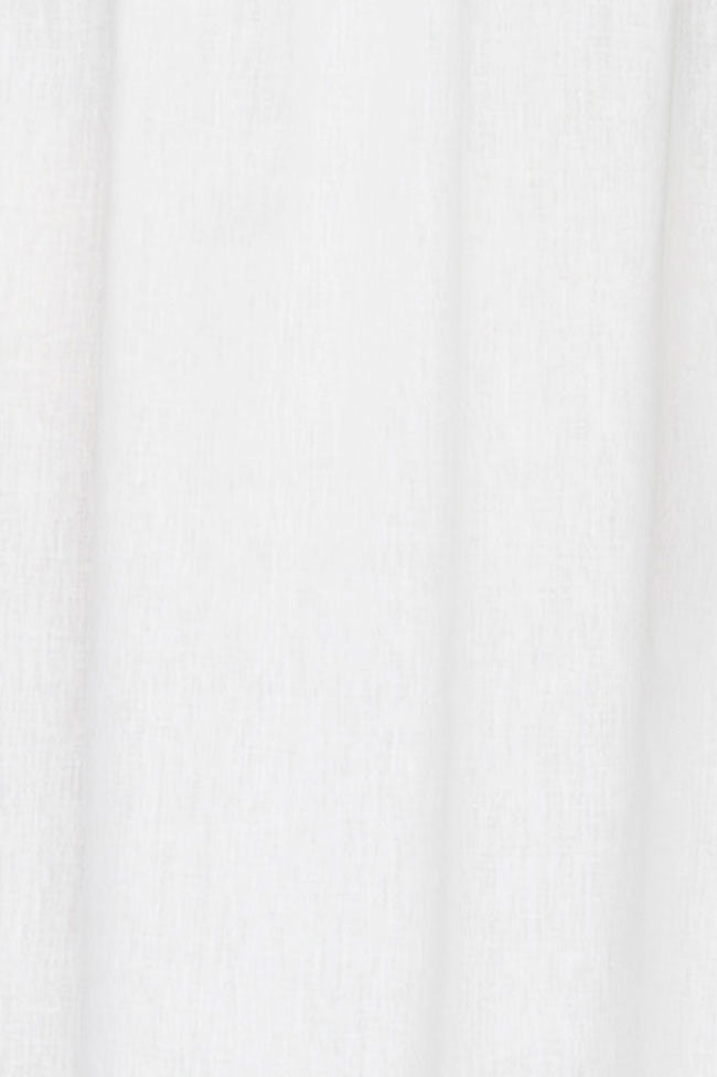 Ankle Length Sleep Shirt Cream Linen Blend