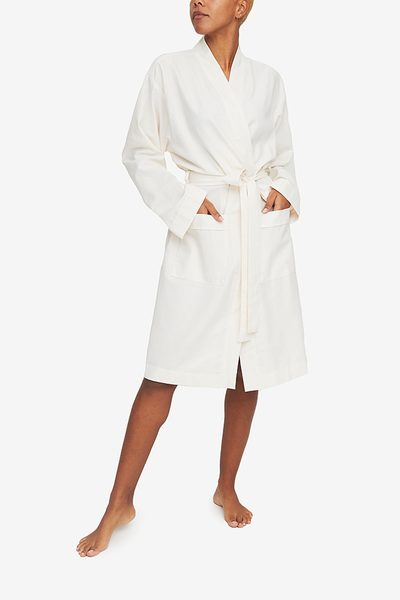 Unisex Robe Cream Twill