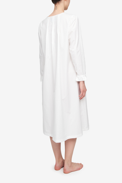 Alexandrine Nightie Crisp White Cotton