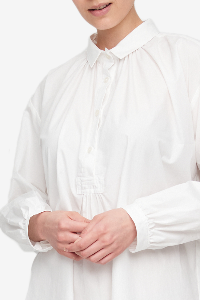 Martine Nightshirt Crisp White Cotton