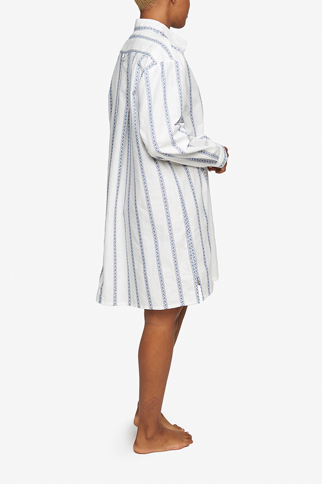 Short Sleep Shirt Deck Stripe