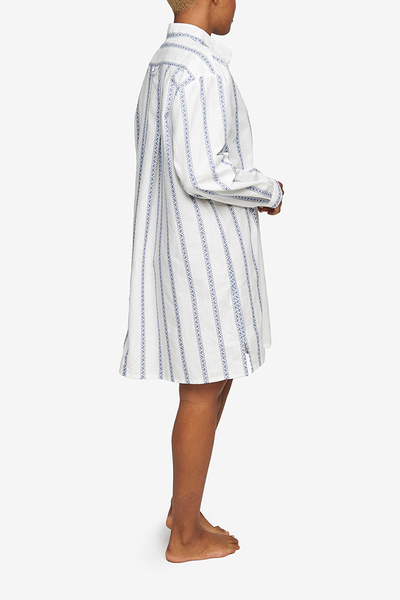 Short Sleep Shirt Deck Stripe