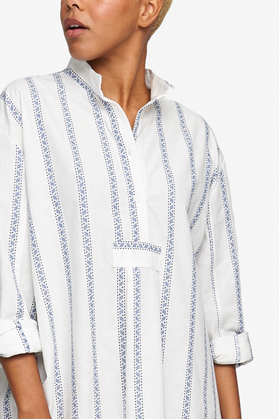 Short Sleep Shirt Deck Stripe