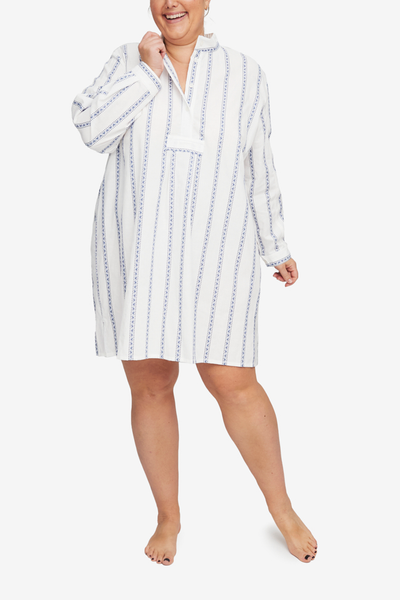 Short Sleep Shirt Deck Stripe PLUS