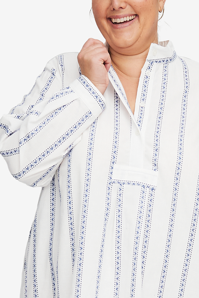 Short Sleep Shirt Deck Stripe PLUS