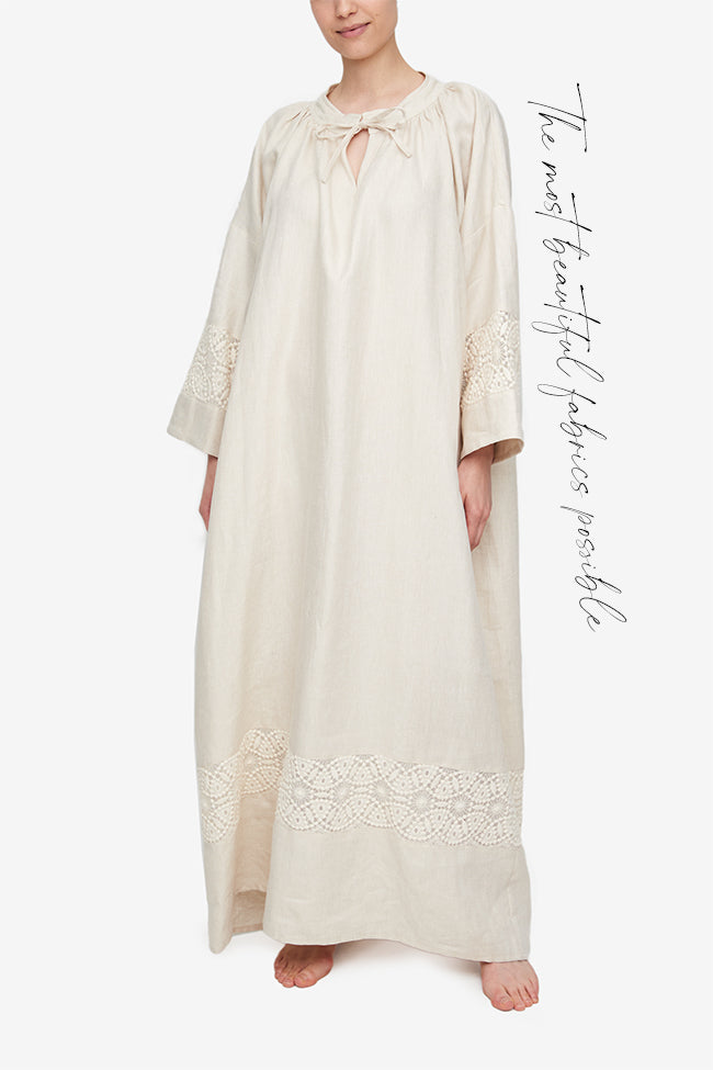 Delphine Dress Natural Weighted Linen