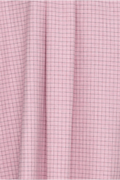Long Sleep Shirt Dusty Pink Check