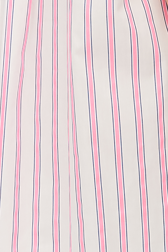 Two Pocket Sleep Shirt Fluo Pink Stripe