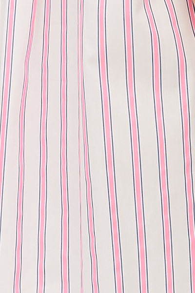 Short Sleep Shirt Fluo Pink Stripe