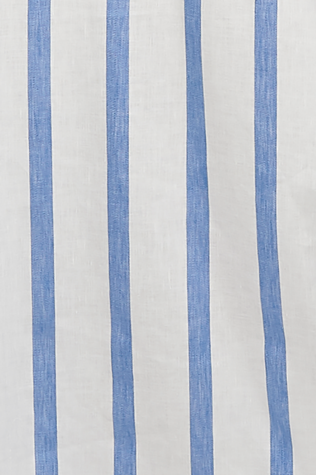 Sleeveless Nightie Giant Blue Stripe PLUS