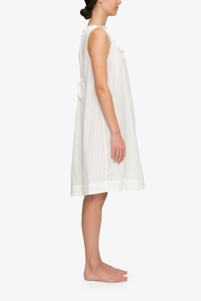 Sleeveless Nightie Gold Stripe