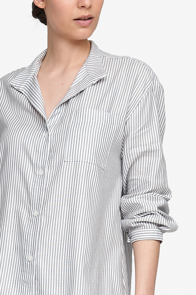 Long Sleeve Shirt Grey Stripe