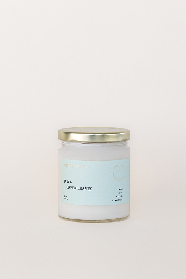 Fig & Green Leaves Candle