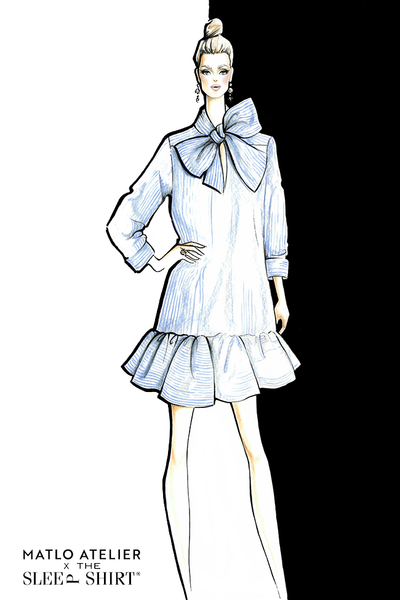 Helena Dress White Seersucker