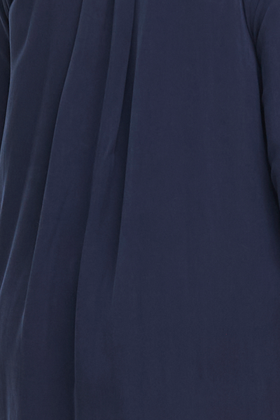 Long Sleep Shirt Indigo Tencel