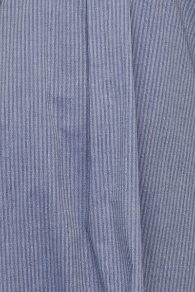Long Sleeve Shirt Indigo Tonal Stripe