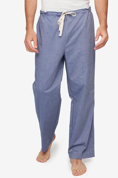 Men's Lounge Pant Indigo Tonal Stripe