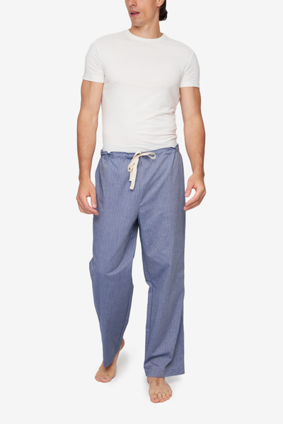 Men's Lounge Pant Indigo Tonal Stripe