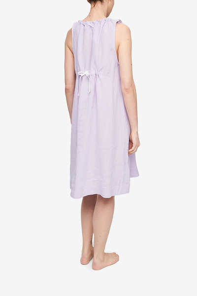 Sleeveless Nightie Iris Washed Linen