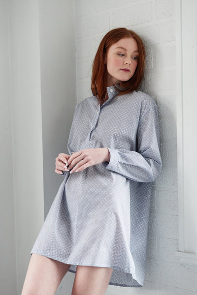 Short Sleep Shirt Mosaic Print