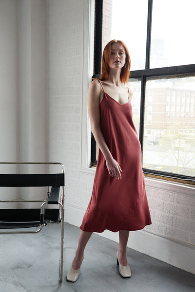 Long Slip Dress Sienna Tencel Twill