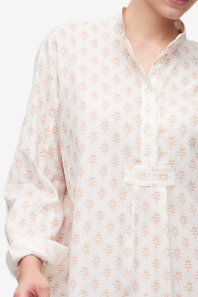Long Sleep Shirt Laurel Leaf Blush
