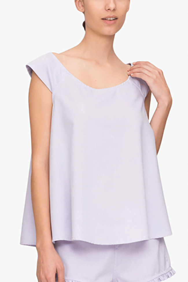 Set - Swing Top and Lounge Pant Lilac Royal Oxford