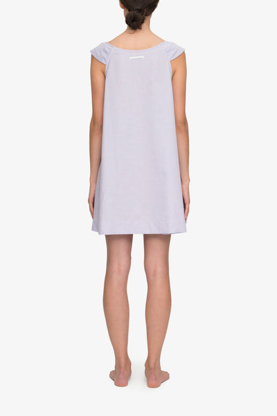 back view swing nightie nightgown lilac royal oxford cotton by the Sleep Shirt