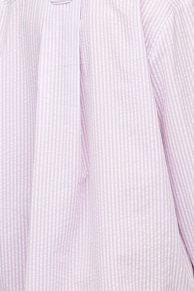 Ruffle Camisole Lilac Seersucker Stripe