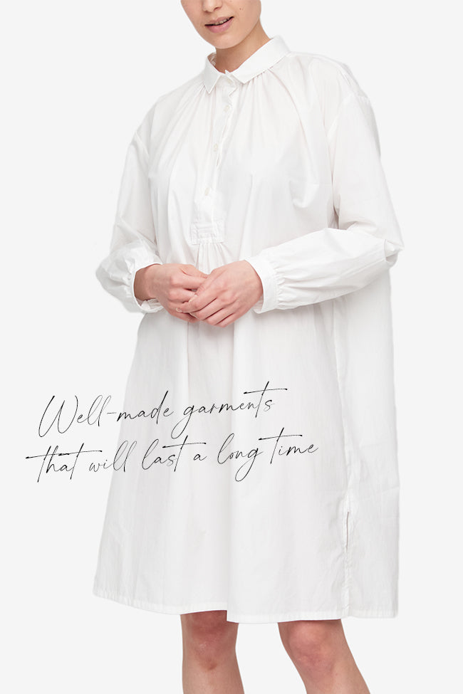 Martine Nightshirt Crisp White Cotton