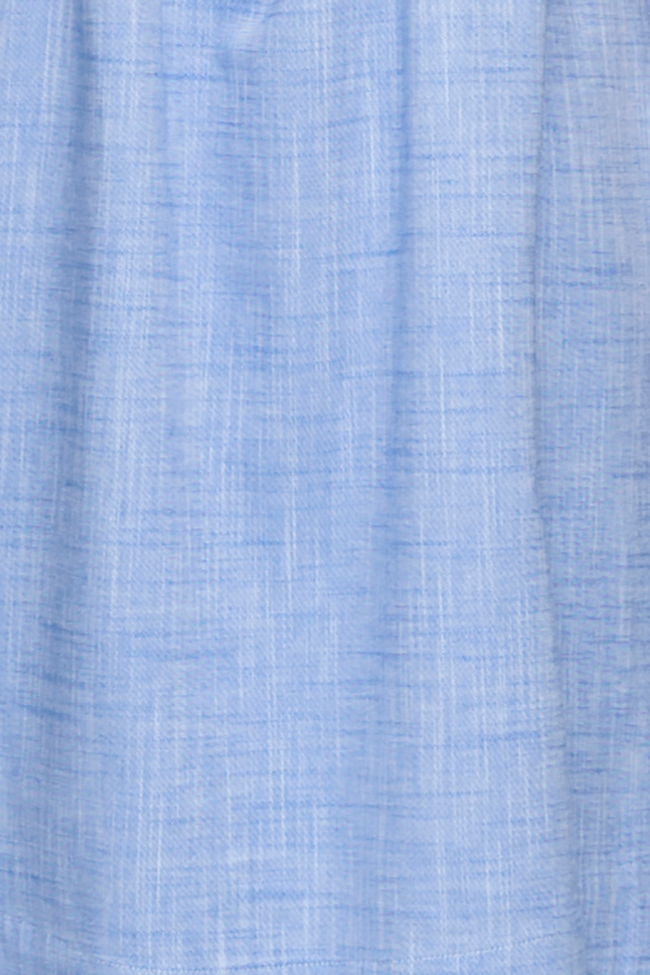 Long Sleep Shirt Medium Blue Dobby