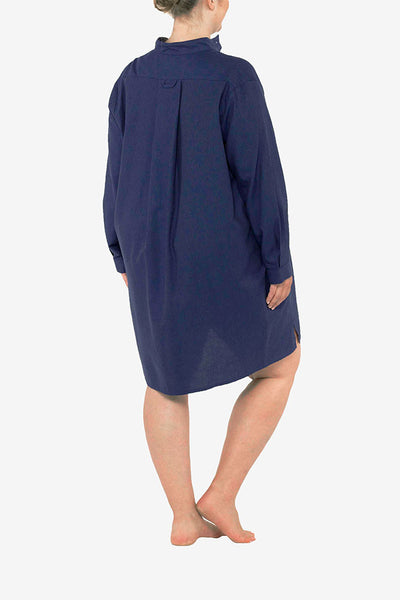 Short Sleep Shirt Midnight Twill PLUS