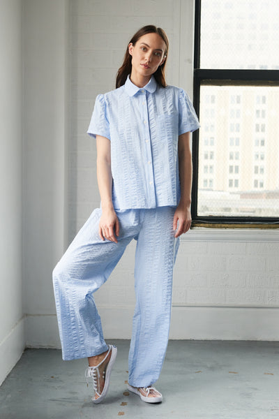 Lounge Pant Mini Gingham Seersucker