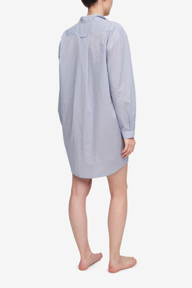 Short Sleep Shirt Mosaic Print