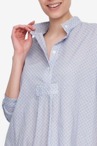 Short Sleep Shirt Mosaic Print