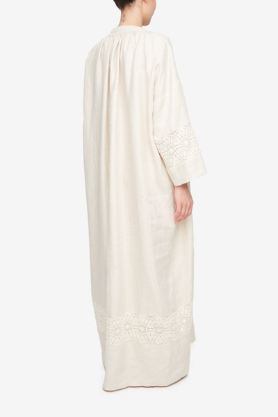 Delphine Dress Natural Weighted Linen