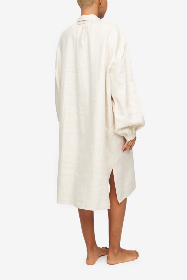 Martine Nightshirt Natural Weighted Linen