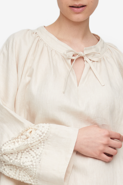 Severine Dress Natural Weighted Linen