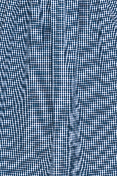 Short Sleep Shirt Small Navy Windowpane Check