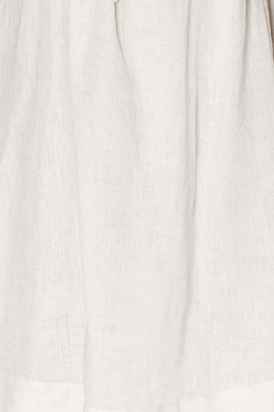 Sleeveless Nightie Oatmeal Linen